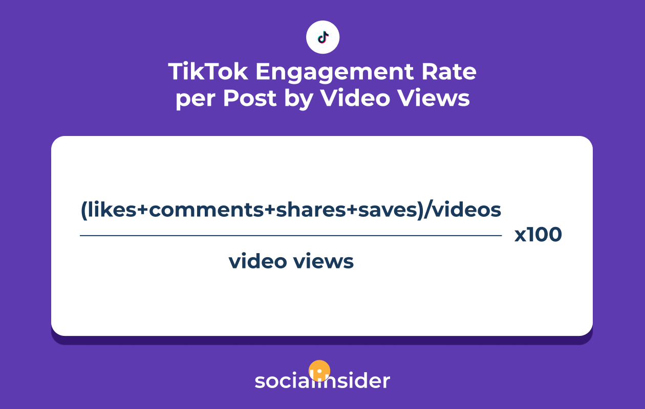 tiktok engagement rate formula socialinsider